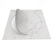 Forbo Allura Material 63550DR7 white marble circle фото 2 | FLOORDEALER